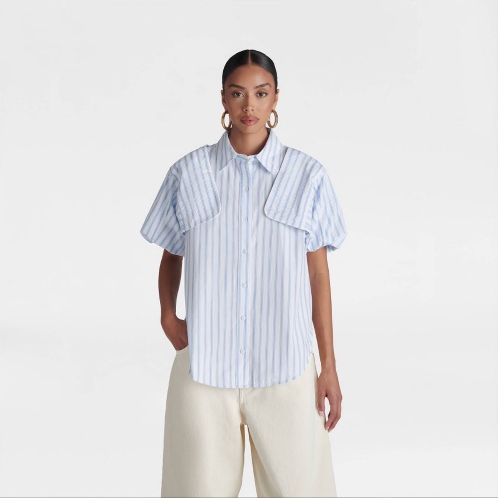 KBB by Kahlana Women’s Long Sleeve “The Convertible Sleeve Button Down”